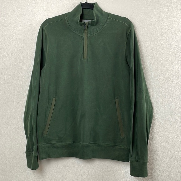 Mack Weldon Other - Mack Weldon sz M mock neck quarter zip long sleeve green